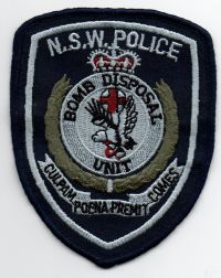 FOREIGN,AUSTRALIA,NEW SOUTH WALES POLICE BOMB DISPOSAL UNIT 1